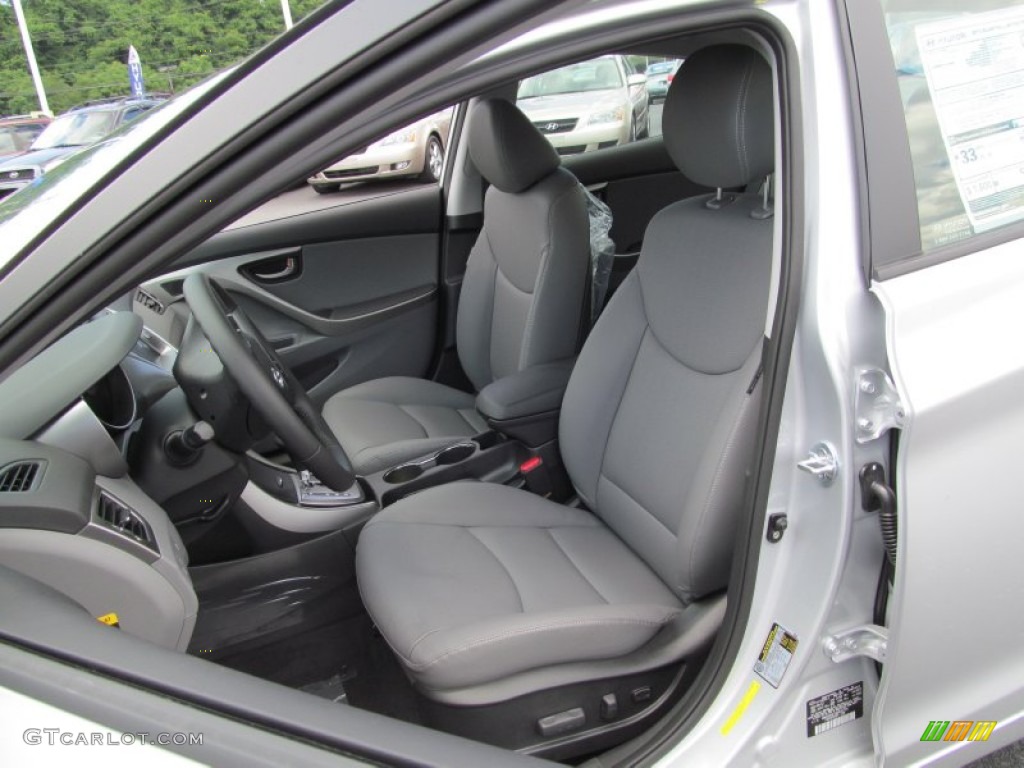 2013 Elantra Limited - Shimmering Air Silver / Gray photo #6