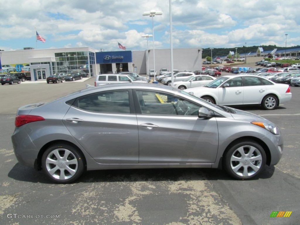 2013 Elantra Limited - Titanium Gray Metallic / Gray photo #2