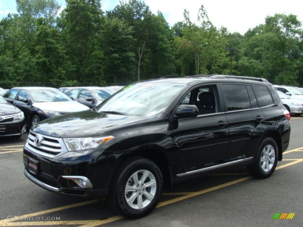 Black 2012 Toyota Highlander SE 4WD Exterior Photo #67191038