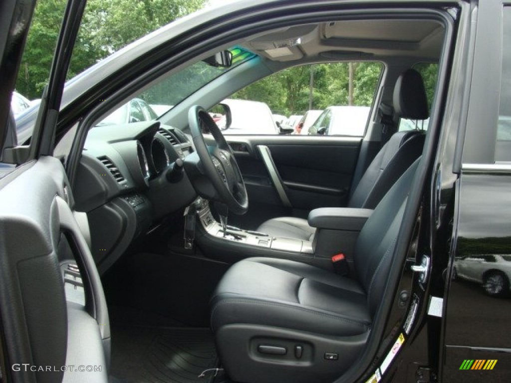 Black Interior 2012 Toyota Highlander SE 4WD Photo #67191068