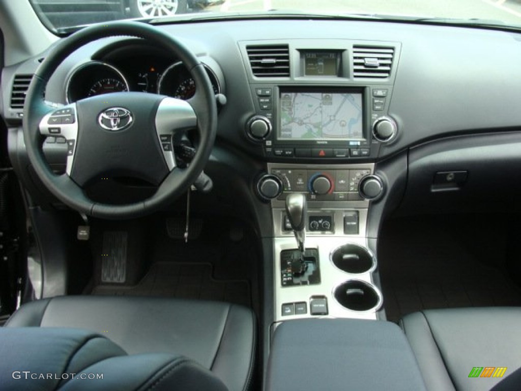 2012 Toyota Highlander SE 4WD Black Dashboard Photo #67191086