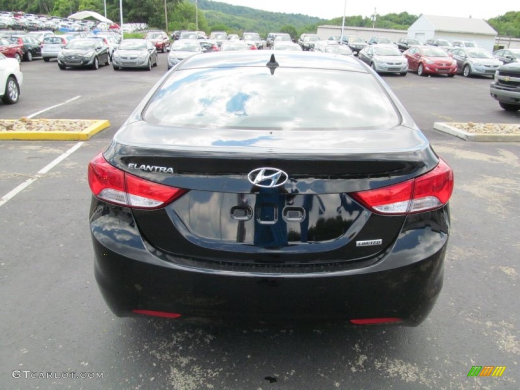 2013 Elantra Limited - Black / Gray photo #5