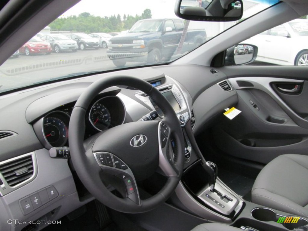 2013 Elantra Limited - Black / Gray photo #7