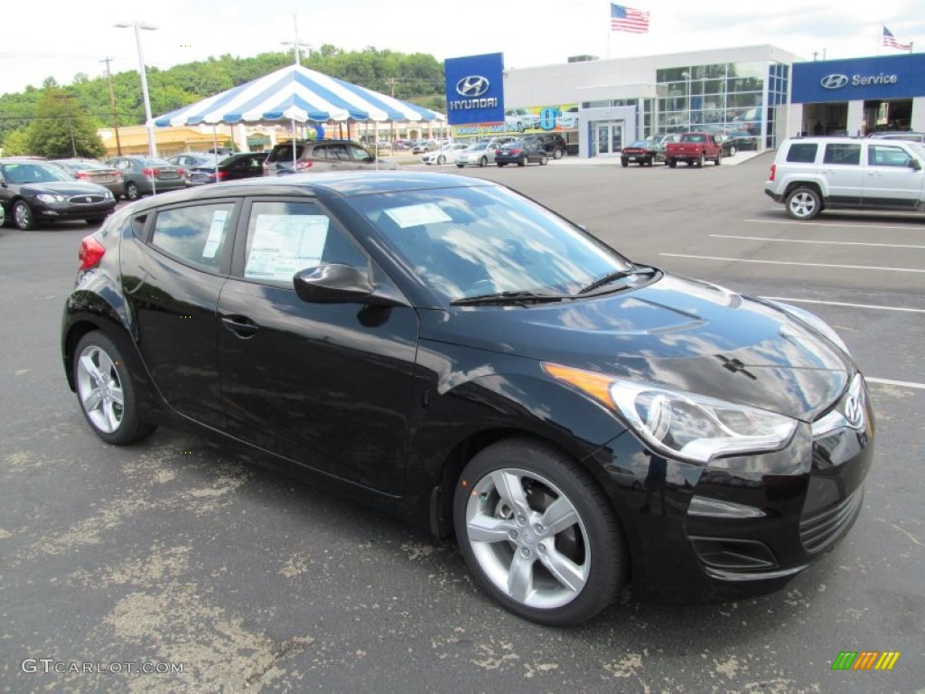 2012 Veloster  - Ultra Black / Black photo #1