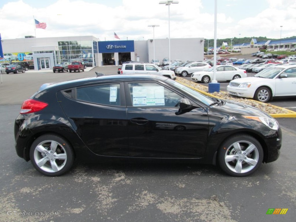 2012 Veloster  - Ultra Black / Black photo #2