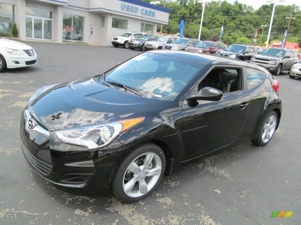 2012 Veloster  - Ultra Black / Black photo #3