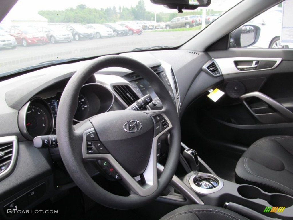 2012 Veloster  - Ultra Black / Black photo #6