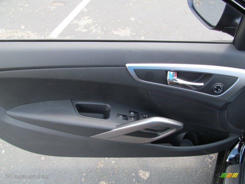 2012 Veloster  - Ultra Black / Black photo #7