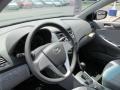 Gray 2013 Hyundai Accent GLS 4 Door Dashboard