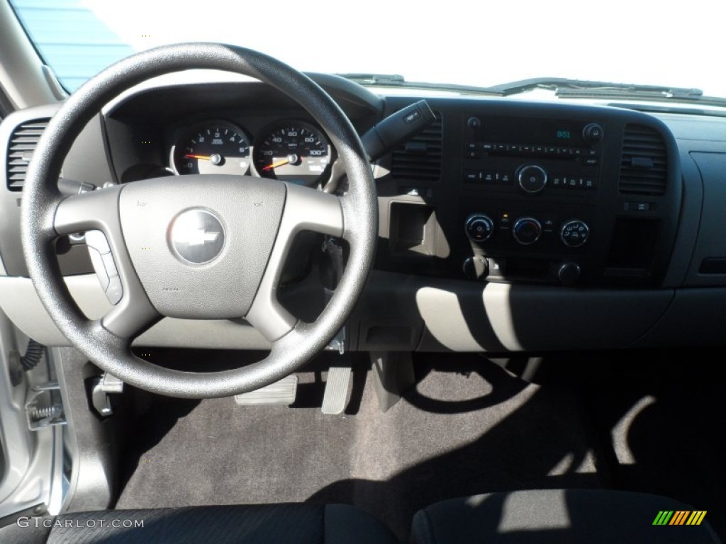 2010 Silverado 1500 LS Crew Cab - Sheer Silver Metallic / Dark Titanium photo #35