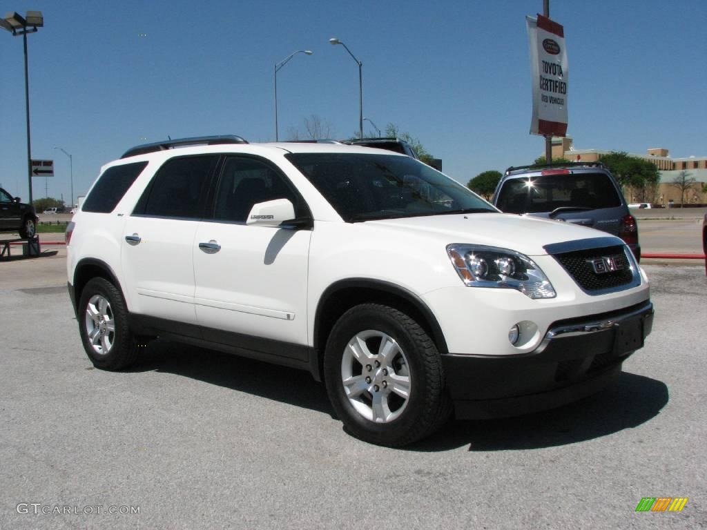 2009 Acadia SLT AWD - Summit White / Ebony photo #4