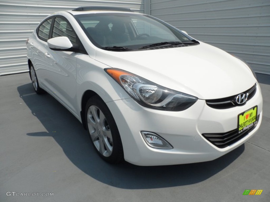 2013 Elantra Limited - Shimmering White / Black photo #1