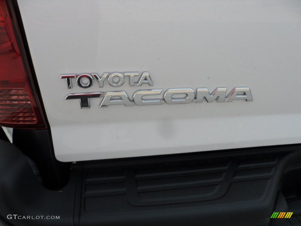 2012 Tacoma Regular Cab - Super White / Graphite photo #13