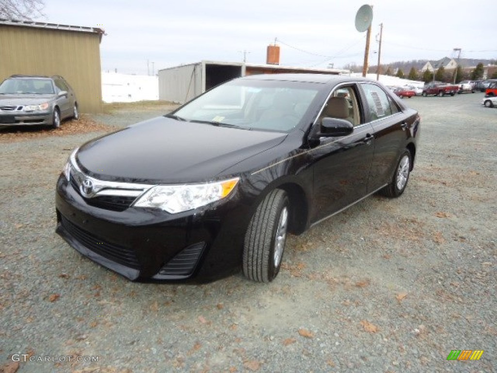 2012 Camry LE - Attitude Black Metallic / Light Gray photo #3