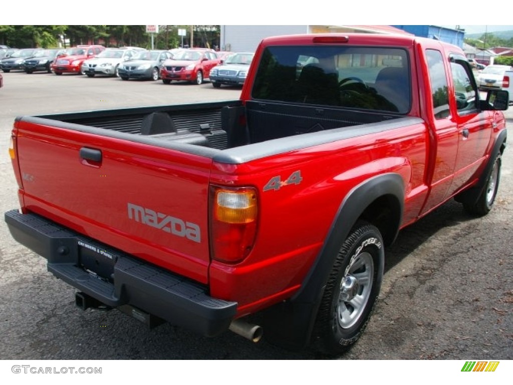 2008 B-Series Truck B4000 Cab Plus 4 4x4 - Volcanic Red / Medium Dark Flint photo #9