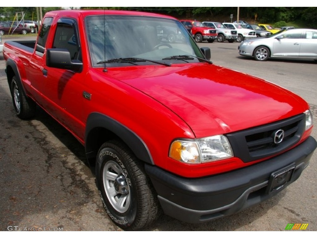 2008 B-Series Truck B4000 Cab Plus 4 4x4 - Volcanic Red / Medium Dark Flint photo #10