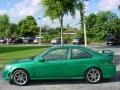 1996 Custom Sparkle Green Honda Civic EX Coupe  photo #2
