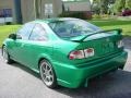 1996 Custom Sparkle Green Honda Civic EX Coupe  photo #3