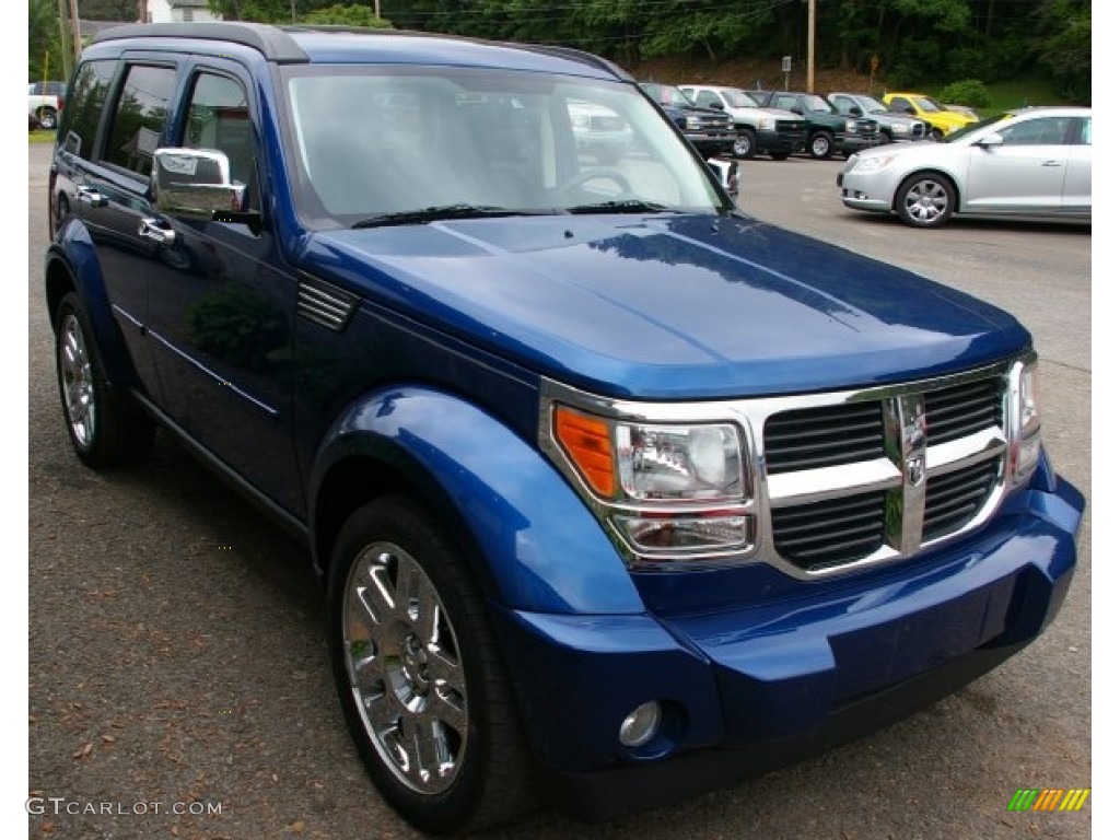 2009 Nitro SLT 4x4 - Deep Water Blue Pearl / Dark Slate Gray/Light Slate Gray photo #13