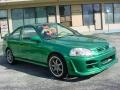 1996 Custom Sparkle Green Honda Civic EX Coupe  photo #7