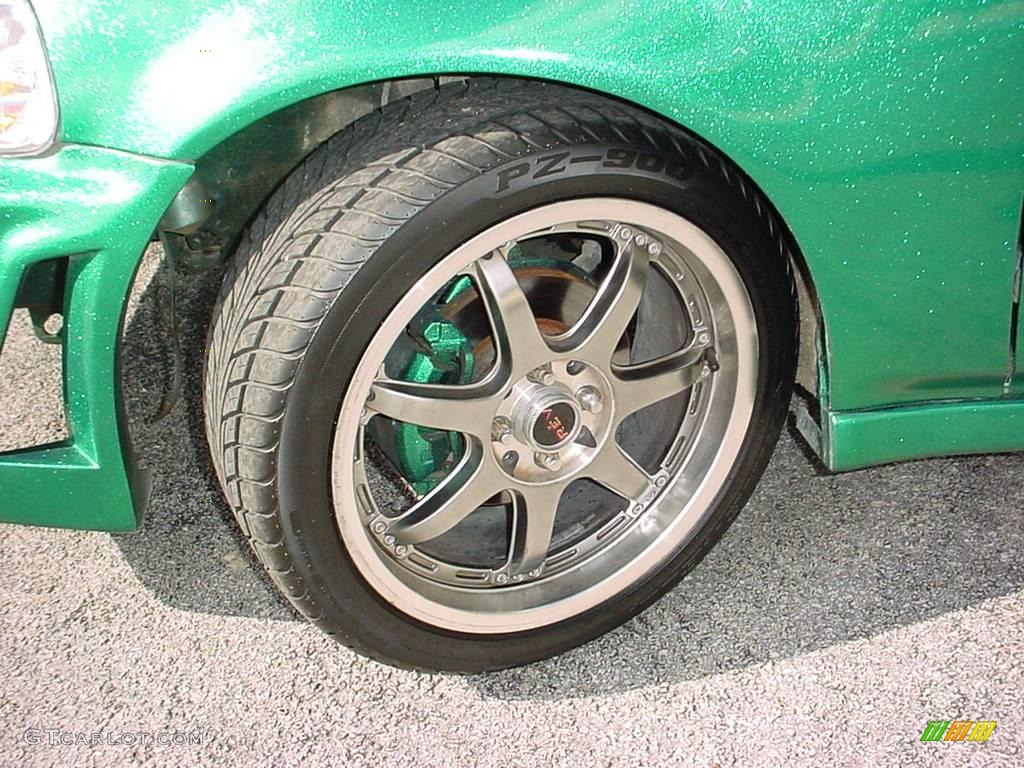 1996 Civic EX Coupe - Custom Sparkle Green / Gray photo #19