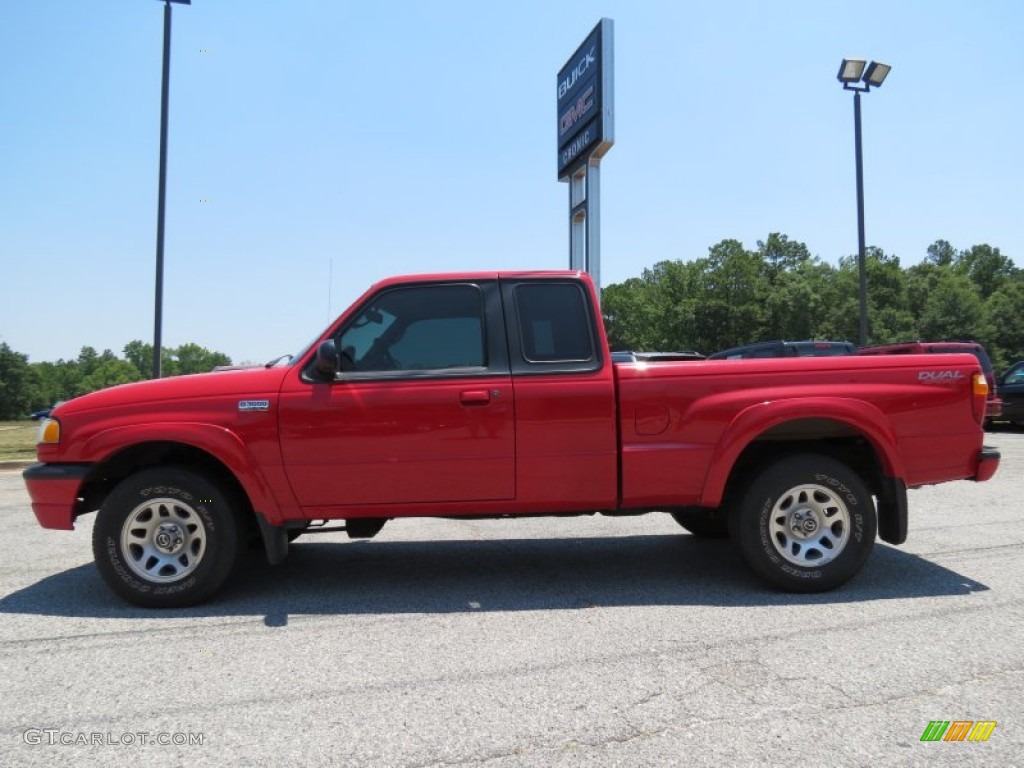 2003 B-Series Truck B3000 Cab Plus Dual Sport - Performance Red / Medium Dark Flint photo #4