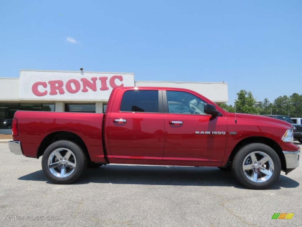 2012 Ram 1500 Big Horn Crew Cab - Deep Cherry Red Crystal Pearl / Dark Slate Gray photo #8