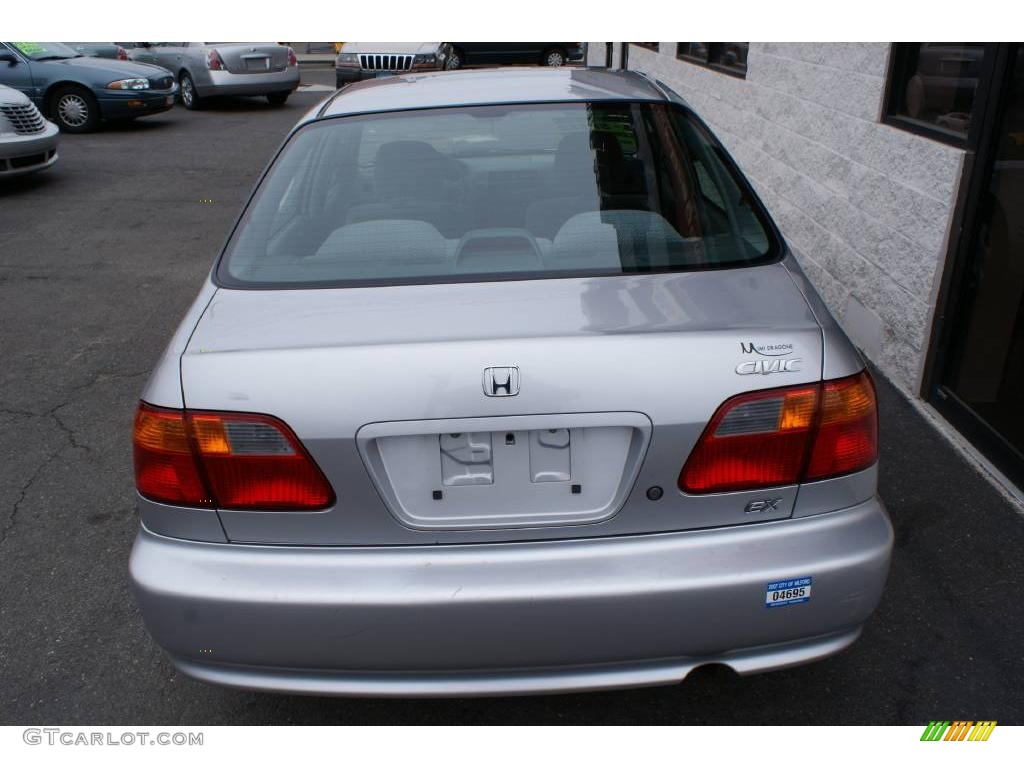 1999 Civic EX Sedan - Vogue Silver Metallic / Gray photo #5