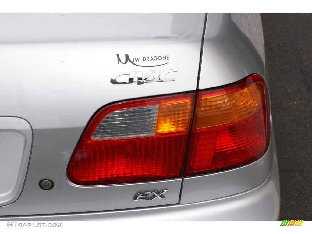 1999 Civic EX Sedan - Vogue Silver Metallic / Gray photo #7