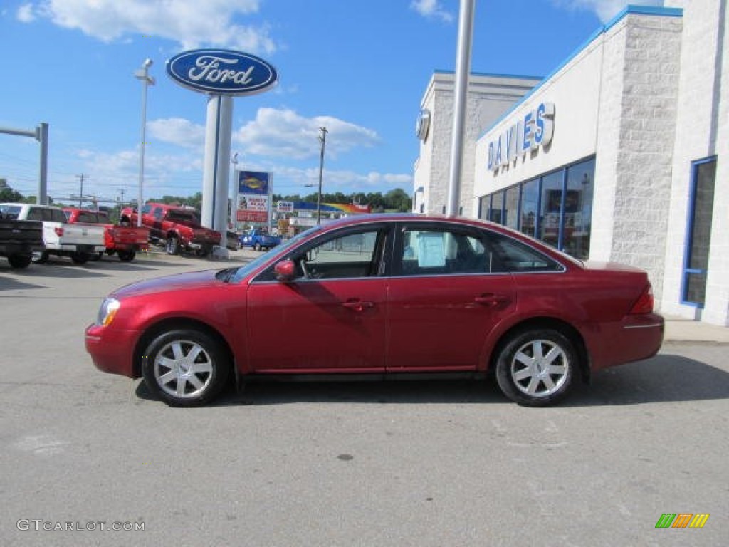 2006 Five Hundred SE AWD - Redfire Metallic / Shale Grey photo #2