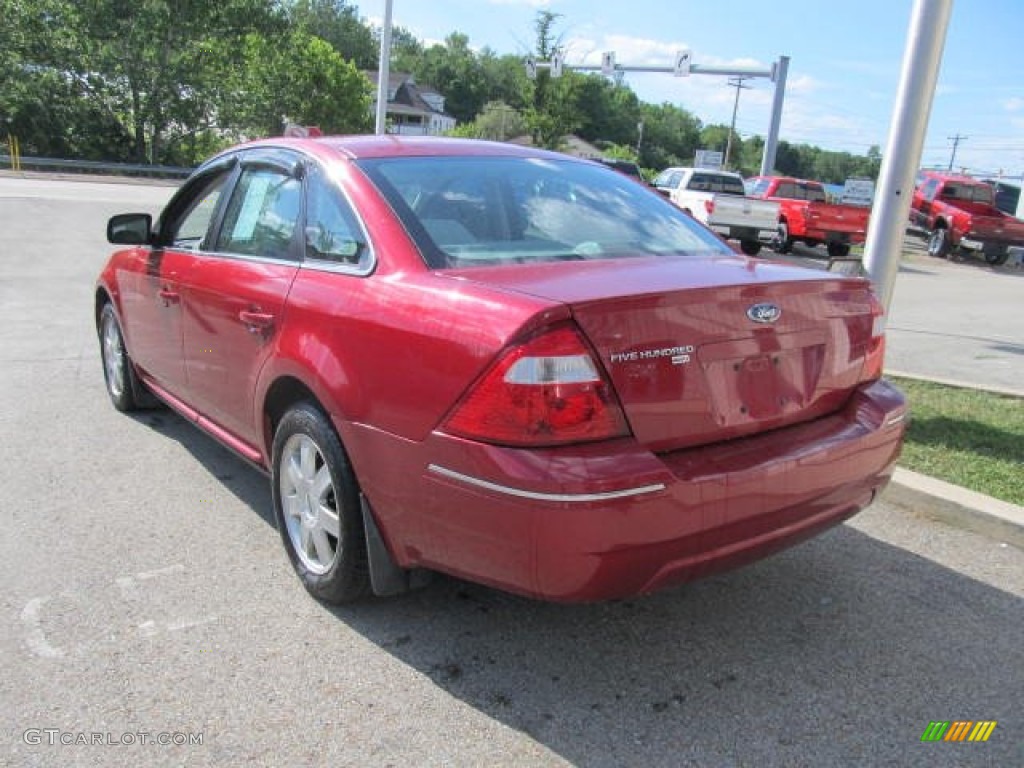 2006 Five Hundred SE AWD - Redfire Metallic / Shale Grey photo #3