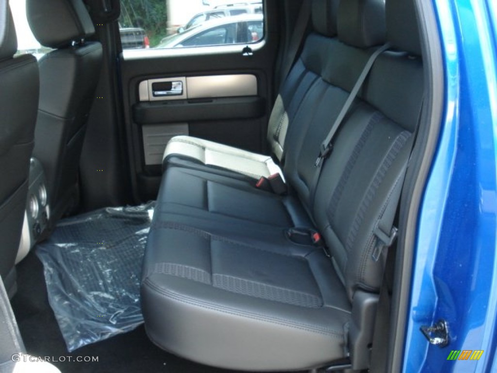 2012 Ford F150 SVT Raptor SuperCrew 4x4 Rear Seat Photo #67205736