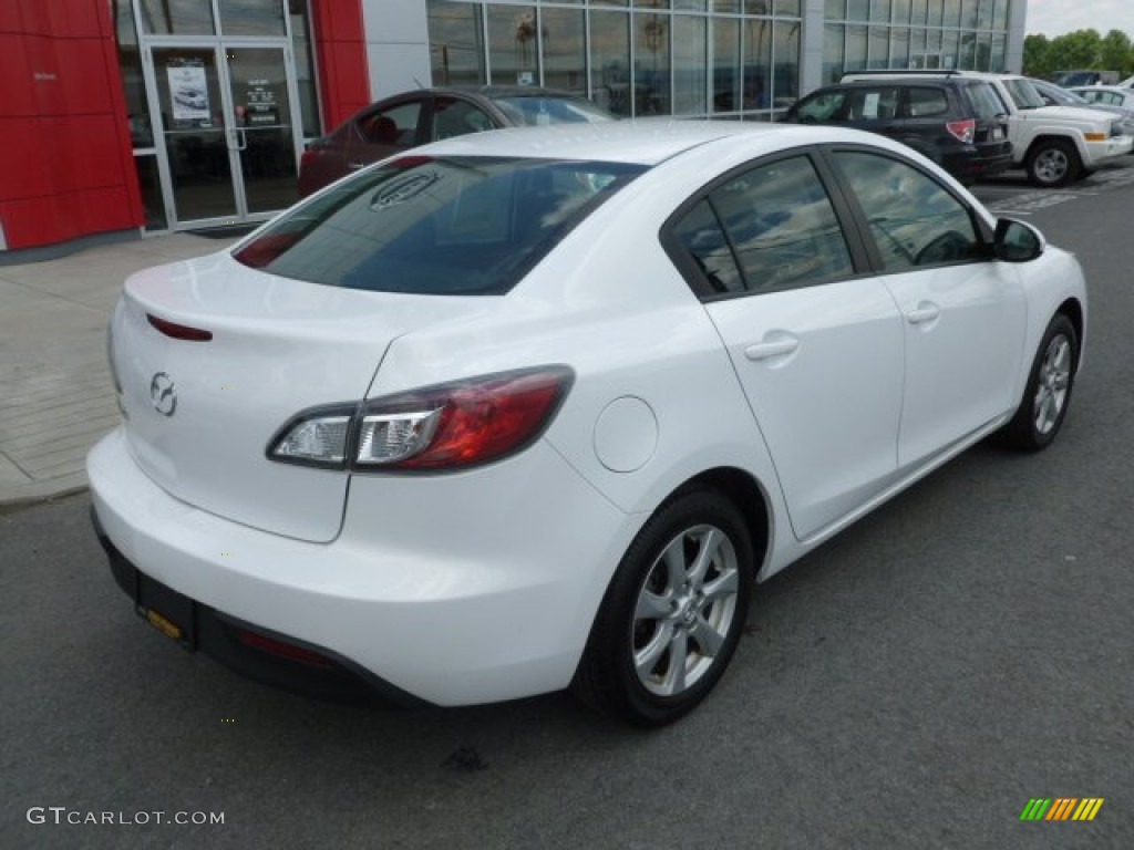 2011 MAZDA3 i Touring 4 Door - Crystal White Pearl Mica / Black photo #7