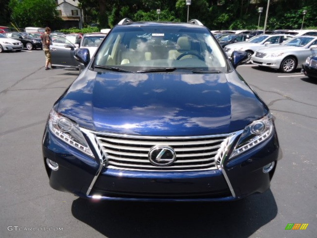 2013 RX 350 AWD - Deep Sea Blue Mica / Parchment/Espresso Birds Eye Maple photo #6