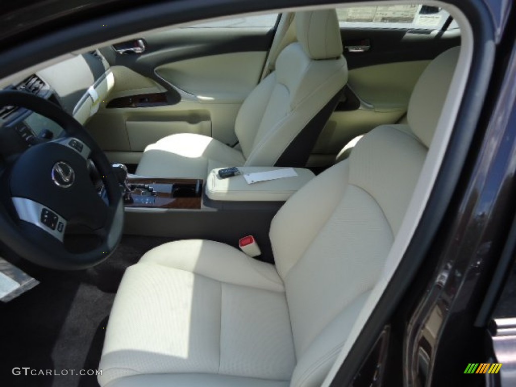 Ecru Interior 2012 Lexus IS 250 AWD Photo #67207284