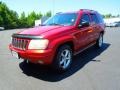 2002 Inferno Red Tinted Pearlcoat Jeep Grand Cherokee Overland 4x4  photo #2