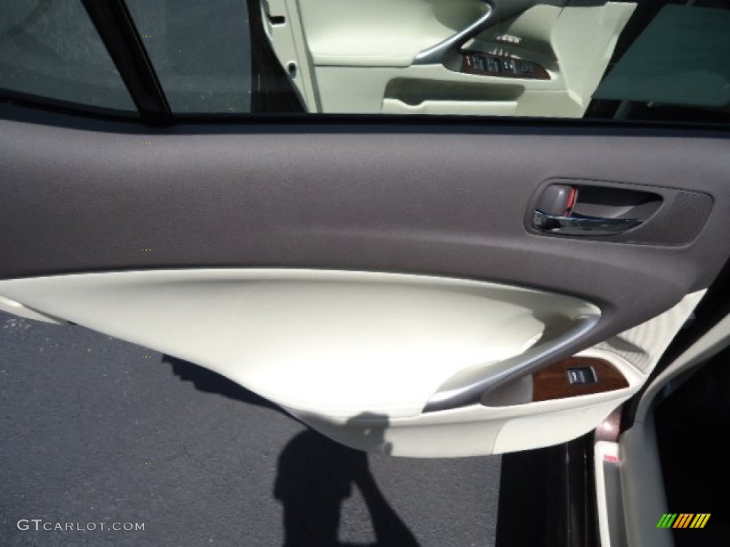 2012 IS 250 AWD - Fire Agate Pearl / Ecru photo #13
