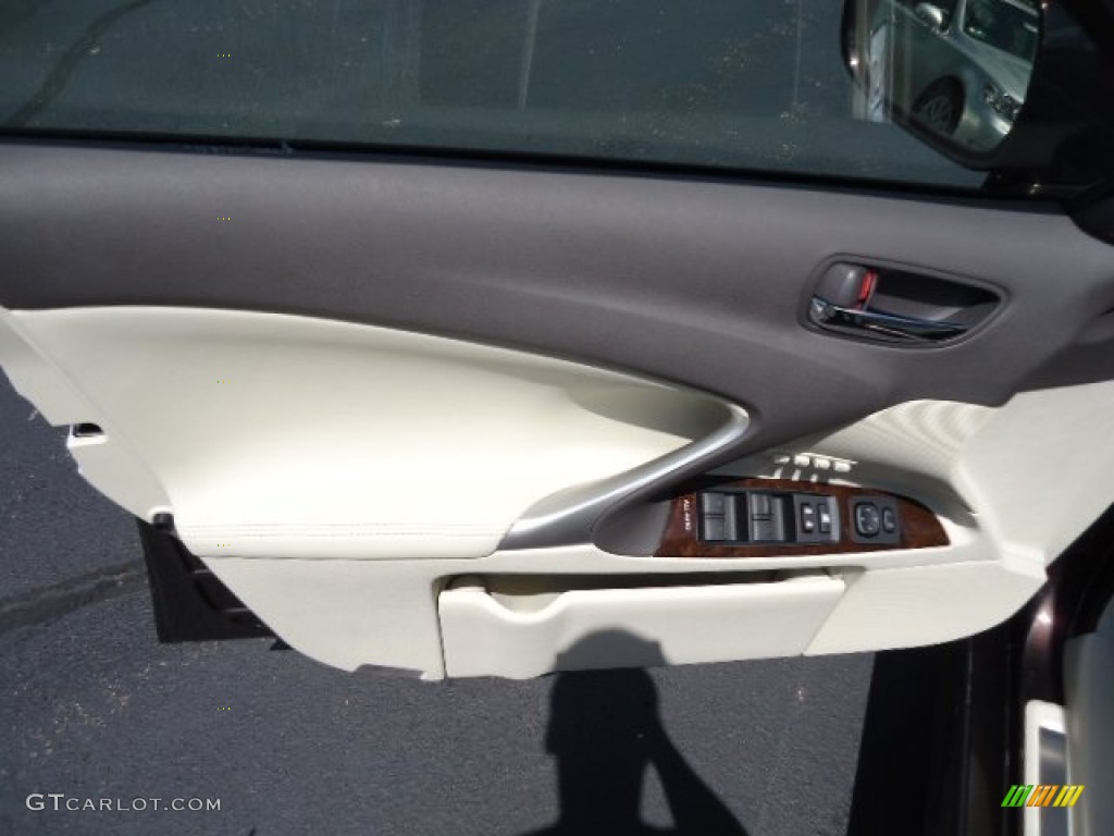 2012 IS 250 AWD - Fire Agate Pearl / Ecru photo #14