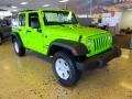 Gecko Green 2012 Jeep Wrangler Unlimited Sport S 4x4