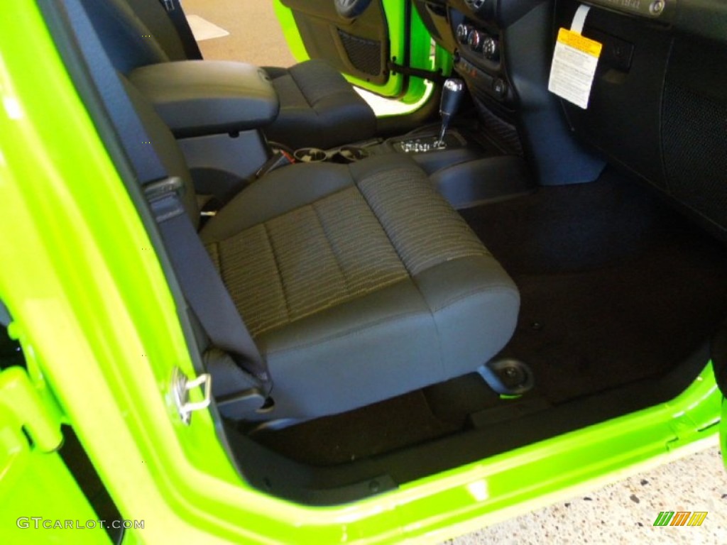 2012 Wrangler Unlimited Sport S 4x4 - Gecko Green / Black photo #7