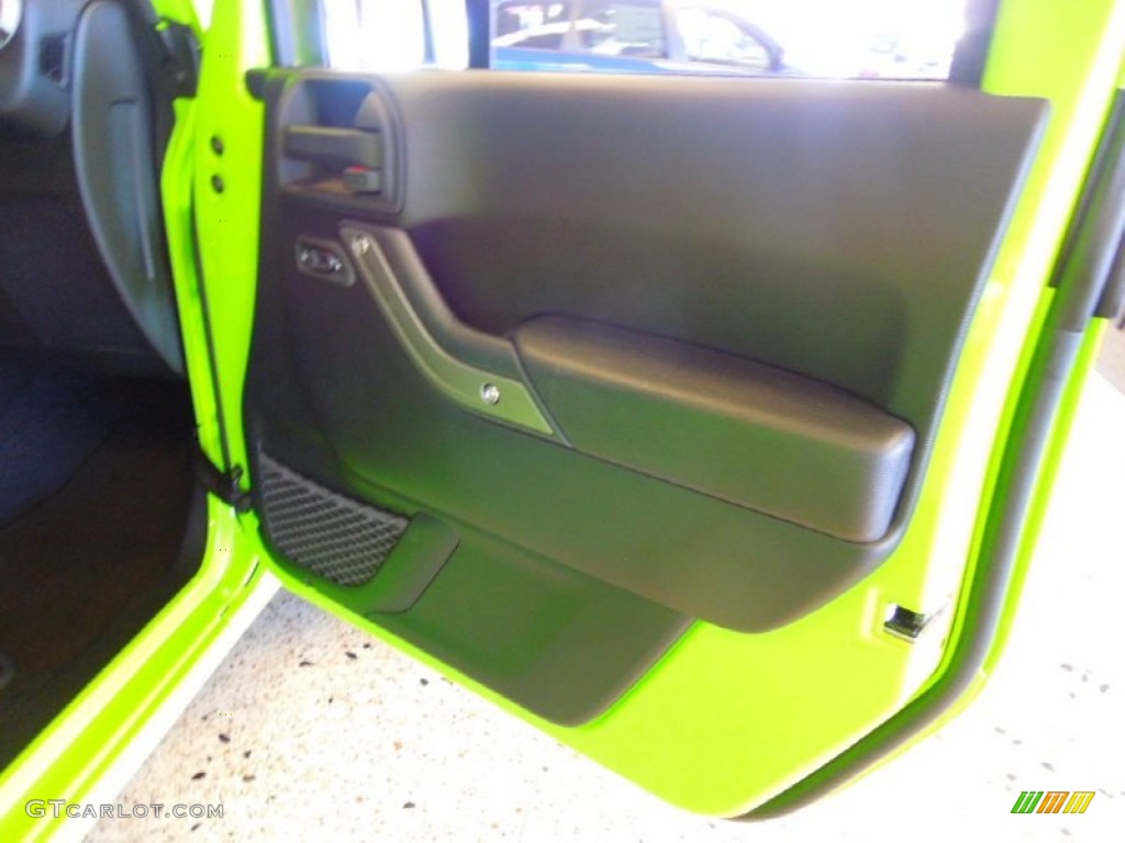 2012 Wrangler Unlimited Sport S 4x4 - Gecko Green / Black photo #9