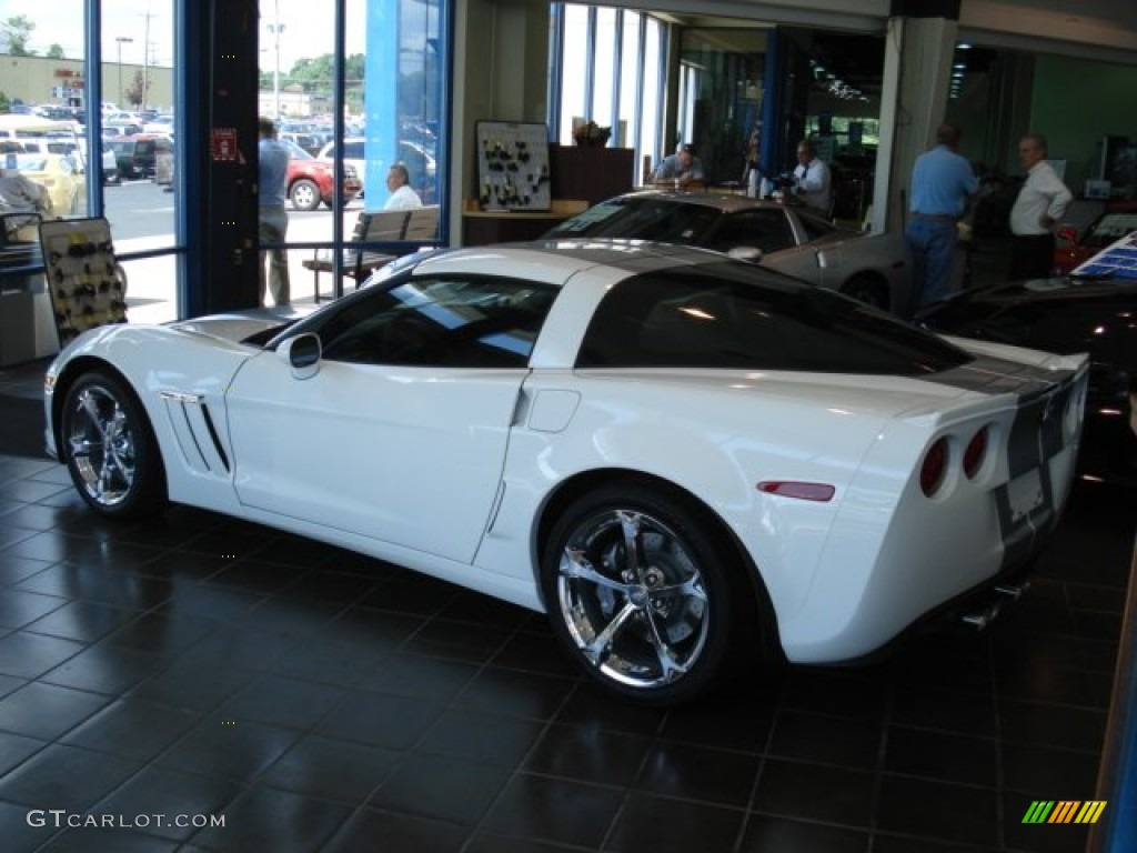 2013 Corvette Grand Sport Coupe - Arctic White/60th Anniversary Pearl Silver Blue Stripes / Diamond Blue/60th Anniversary Design Package photo #5