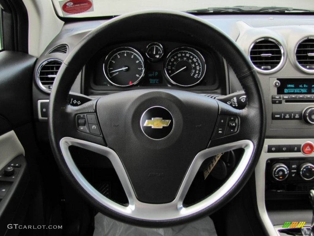 2012 Chevrolet Captiva Sport LTZ AWD Black/Light Titanium Steering Wheel Photo #67211211