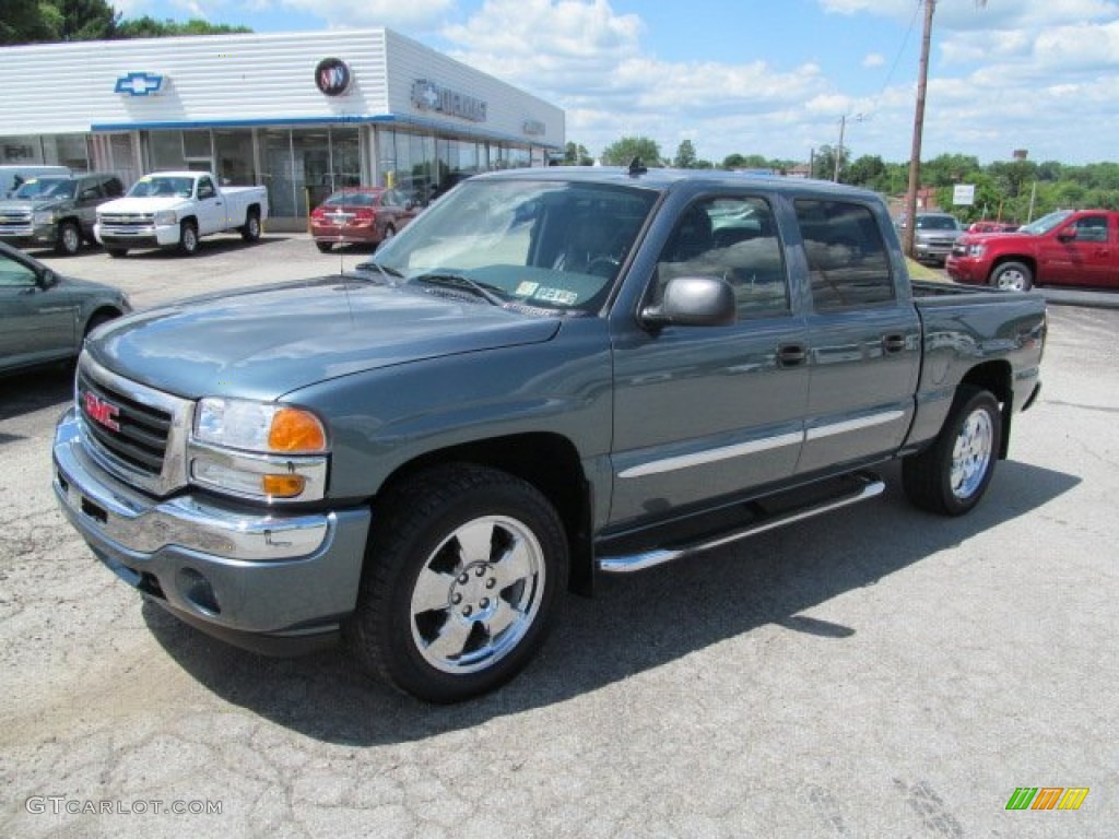 2006 Sierra 1500 SLT Crew Cab 4x4 - Stealth Gray Metallic / Dark Pewter photo #1