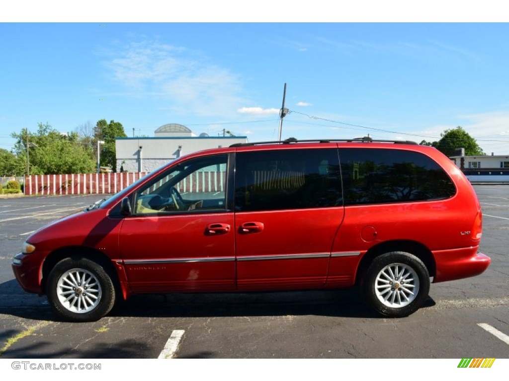 Inferno Red Pearlcoat 2000 Chrysler Town & Country LXi Exterior Photo #67214153