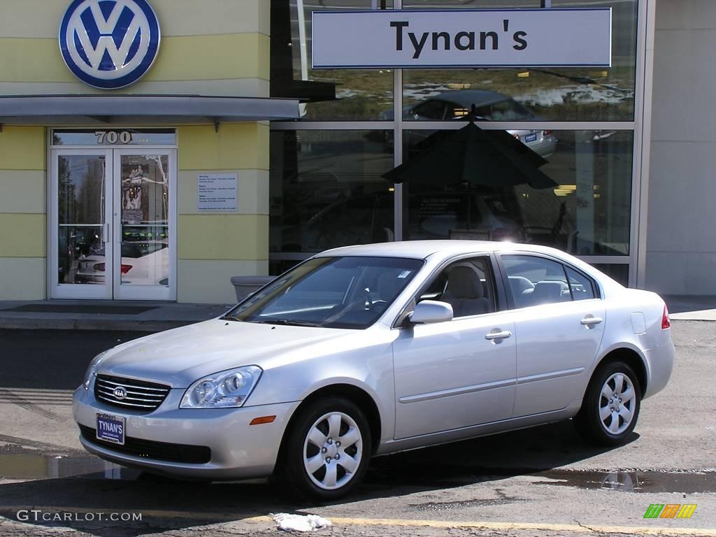 2008 Optima LX - Bright Silver Metallic / Gray photo #1