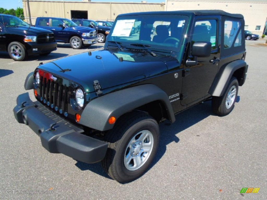Black Forest Green Pearl Jeep Wrangler