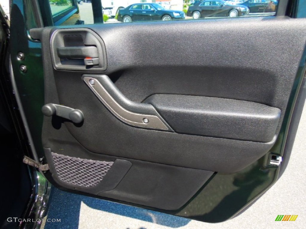 2012 Wrangler Sport 4x4 - Black Forest Green Pearl / Black photo #19