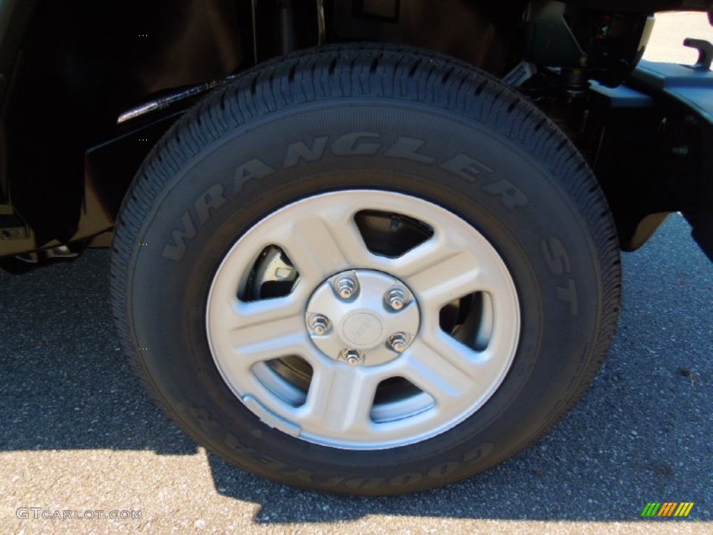 2012 Wrangler Sport 4x4 - Black Forest Green Pearl / Black photo #20