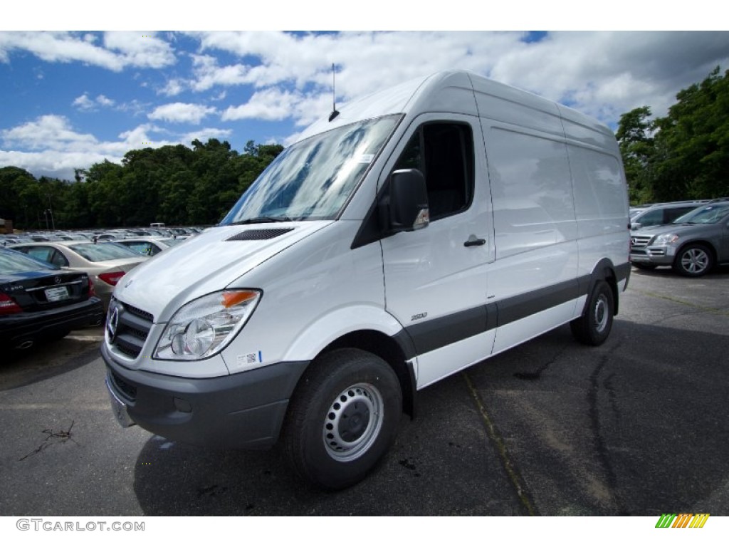 2012 Sprinter 2500 High Roof Cargo Van - Arctic White / Lima Black Fabric photo #1